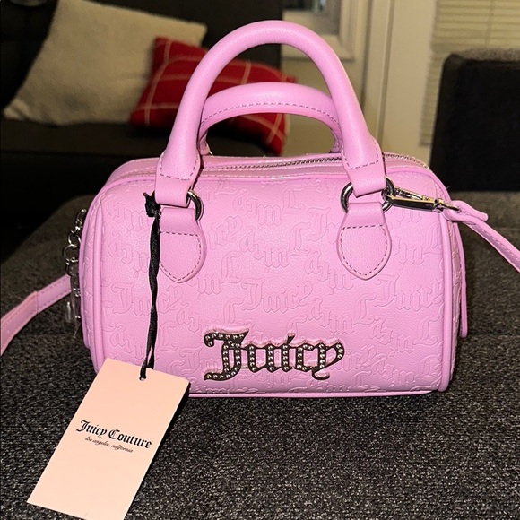 Juicy Couture Fondant Pink Semi Charmed Satchel Bag - Picture 3 of 14